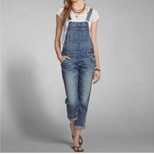 Abercrombie & Fitch Faded Blue Denim Women's Overalls